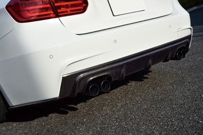 F30/F31 M Sports Rear Diffuser for Dual 4 Tail Muffler