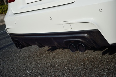 F30/F31 M Sports Rear Diffuser for Dual 4 Tail Muffler